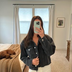 Paige black denim jacket